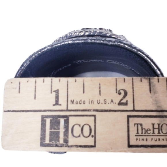 LYNNE CURTIN DESIGNS Lapis Silver Leather Cuff - Picture 8 of 9